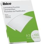Ibico Laminierfolien A3 200 Mikron (2 x 100 mic), 100 St&uuml;ck, Gl&auml;nzende