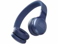 JBL Live 460NC kabelloser On-Ear Bluetooth-Kopfhörer in Blau – Mit