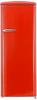 Exquisit Retrokühlschrank RKS325-V-H-160F rot, 229 L Volumen, Kühlschrank...