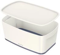 Leitz MyBox, Aufbewahrungsbox mit Deckel, Klein, Blickdicht, Wei&szlig;, Kunststoff,