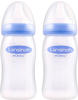 Lansinoh Babyflasche mit NaturalWave Sauger Gr. M, 2 x 240 ml, Doppelpack