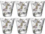 Leonardo Bambini Trink-Glas 6er Set, Kinder-Becher aus Glas mit Tier-Motiv "Einhorn",