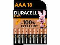 Duracell Plus Batterien AAA, 18 Stück, langlebige Power, AAA Batterie für...