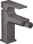 hansgrohe Bidetmischer Metropol mit Push-Open Ablaufgarnitur, Brushed Black...