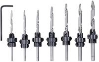 kwb Bohrer-Set mit Senker f&uuml;r Holz, 8-teiliges Set, 7 x Tiefen-Anschl&auml;ge,