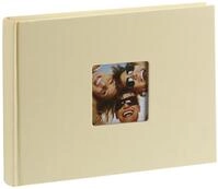 walther design Fotoalbum creme 22 x 16 cm mit Cover-Ausstanzung, Fun FA-207-H
