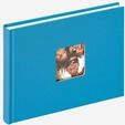 walther design Fotoalbum oceanblau 22 x 16 cm mit Cover-Ausstanzung, Fun...