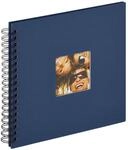 walther design Fotoalbum blau 26 x 25 cm Spiralalbum mit Cover-Ausstanzung, Fun
