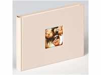 walther design Fotoalbum sand 22 x 16 cm mit Cover-Ausstanzung, Fun FA-207-C