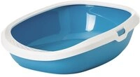 Katzentoilette "Gizmo Large" blau / wei&szlig; 52 x 39,5 x 15 cm