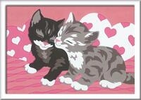 Ravensburger CreArt Kuschelkatzen - Malen nach Zahlen ab 7 Jahre | Malset mit...