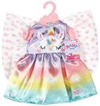 BABY born Einhorn Feen Outfit, buntes Puppenkost&uuml;m mit Fl&uuml;geln und...