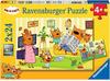 Ravensburger Kinderpuzzle - 05080 Zuhause bei den Kid E Cats - Puzzle für...