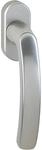 HOPPE 10761612 Fenstergriff luxembourg VarioFit, 7 mm x 32 mm - 42 mm, Silber