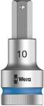 Wera 8740 C HF Zyklop Bit-Nuss 1/2 Zoll Antrieb mit Haltefunktion, 10.0 x 60 mm,
