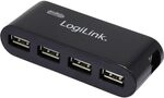 Logilink UA0085 4-Port Hub USB 2 mit Netzteil,schwarz
