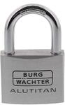 Burg-W&auml;chter Vorh&auml;ngeschloss Aluminium, 8 mm B&uuml;gelst&auml;rke, 50 mm...