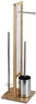WENKO Stand WC-Garnitur Mod. Rivalta, mit integriertem Toilettenpapierhalter und
