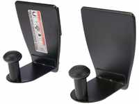 BGS 67159 | Magnet-Papierrollen-Halter | 2-tlg. | schwarz | Küchenrollenhalter