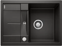 BLANCO METRA 45 S Compact | Granitsp&uuml;le aus SILGRANIT schwarz | Einbauart: Einbau
