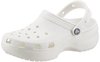 Crocs Classic Platform Clog 206750-100, Womens slides, white, 41/42 EU