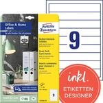 AVERY Zweckform C32266-10 Ordnerr&uuml;cken Einsteckschilder (90 R&uuml;ckenschilder,