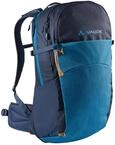 VAUDE Wanderrucksack Wizard Blau 24+4, wasserabweisender Rucksack Damen & Herren,