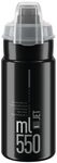ELITE JET PLUS Schwarz Grau Logo 550 ml &ndash; Ultraleichte Fahrrad-Trinkflasche...