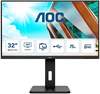 AOC U32P2 - 32 Zoll UHD Monitor, höhenverstellbar (3840x2160, 75 Hz, HDMI 2.0,