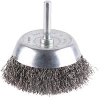 Bosch 1x PRO Steel Longlife Topfb&uuml;rste, gewellter Draht f&uuml;r 6‑mm-Zylinderschaft