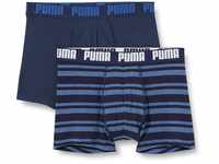 PUMA Herren Puma Heritage Stripe Men's (2 Pack) Boxer Shorts, Denim, L EU