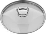 WMF Pfannen- Topfdeckel 20 cm, Glasdeckel mit eckigem Metallgriff, Deckel f&uuml;r T&ouml;pfe