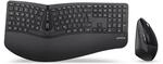 Perixx Periduo-605BDE, kabellose ergonomische geteilte Tastatur und vertikale...