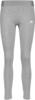 adidas Damen 3 Stripes Leggings , Medium Grey Heather / White, L