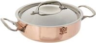 DE BUYER Matera Saut&eacute;pfanne, rund, kupferfarben, Edelstahl, 20,3 cm, mit Deckel