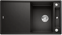 BLANCO AXIA III 5 S | Granitsp&uuml;le aus SILGRANIT schwarz | Einbauart: Einbau von Oben