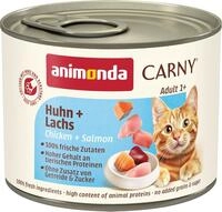 animonda Carny Adult Katzen Nassfutter Huhn + Lachs (6 x 200g) | getreidefreies