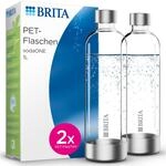 BRITA Flaschen 2er-Pack f&uuml;r Wassersprudler sodaONE | 2X 1 Liter Ersatzflaschen 