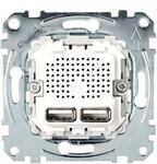 Schneider Electric &lrm;Merten USB Ladestation-Einsatz, MEG4366-0100 | USB Typ...