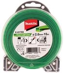 Makita E-01769 M&auml;hfaden Four-Leaf 2,0 mm x 15 m, Trimmerfaden, Nylon, gr&uuml;n,
