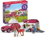 Schleich Horse Club | Abenteuer mit Auto und Pferdeanh&auml;nger 42535 | mit Hannah,