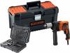 Black+Decker Decker BEH850KA32-QS Schlagbohrmaschine mit Kabel 850 W mit...