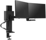 ERGOTRON TRACE Dual Monitorhalterung in Schwarz - Monitor Tischhalterung mit