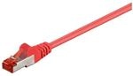 Goobay 95527 CAT 6 Patchkabel, S/FTP (PiMF), Rot, CCA Kupfergemisch