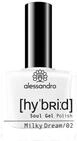Alessandro Hybrid Lack Milky Dream - Leicht Transparenter Wei&szlig;ton &ndash; In Nur 3