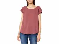 ONLY Damen Einfarbige Kurzarm Bluse | Basic Rundhals Ausschnitt | Blusen T-Shirt