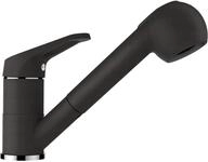 SCHOCK&reg; K&uuml;chenarmatur Cosmo Onyx I Schwarze Hochdruck Armatur mit ausziehbarer