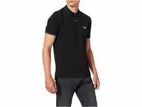 Lee Herren Pique Polo Black Poloshirt, Ecru (Black 01), XXL