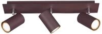 Trio Leuchten Deckenleuchte Marley 802400324, Metall rostfarbig, Spotbalken