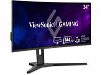 Viewsonic VX3418-2KPC 86,4 cm (34 Zoll) Curved Gaming Monitor (UWQHD, Adaptive...